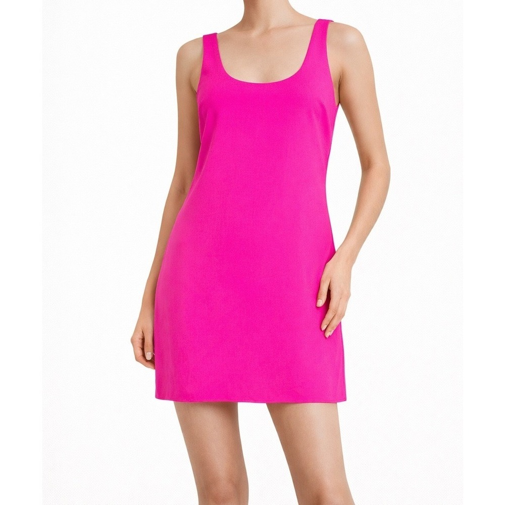 Amanda Uprichard Barbiecore Pink Mini Dress‎ Sleeveless Cocktail Party S